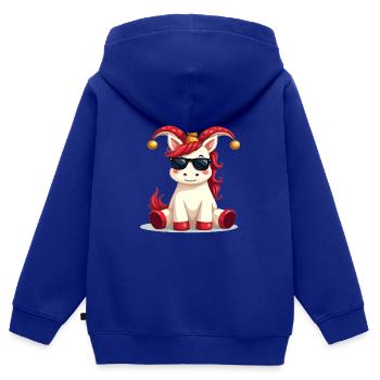 Karneval Karneval Einhorn Fasching Karneval Kostüm - Kinder Premium Organic Zip Hoodie - Royalblau - Hinten - AI Model Kid Male (0cm)
