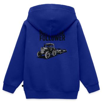 Me & My Followers – Traktor Edition - Kids Premium Organic Zip-up Hoodie - royal blue - Back - AI Model Kid Male (0cm)