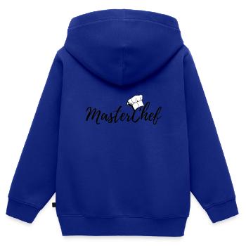 MasterChef kocht, die jeder will - Kinder Premium Organic Zip Hoodie - Royalblau - Hinten - AI Model Kid Male (0cm)