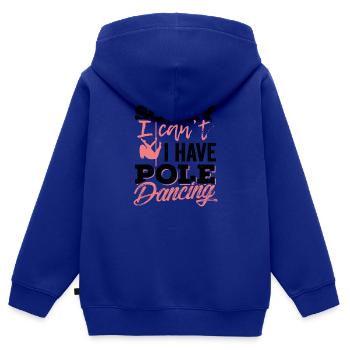 poledance pole dance girl pole dancing Geschenk - Kinder Premium Organic Zip Hoodie - Royalblau - Hinten - AI Model Kid Male (0cm)