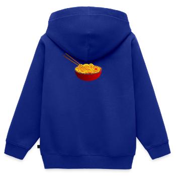 Ramen Stäbchen Asiatisch Nudeln - Kinder Premium Organic Zip Hoodie - Royalblau - Hinten - AI Model Kid Male (0cm)