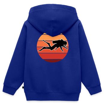 Tauchen Ägypten Korallen - Kinder Premium Organic Zip Hoodie - Royalblau - Hinten - AI Model Kid Male (0cm)