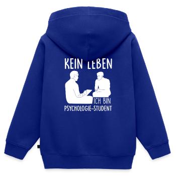 Psychologie Student - Kinder Premium Organic Zip Hoodie - Royalblau - Hinten - AI Model Kid Male (0cm)