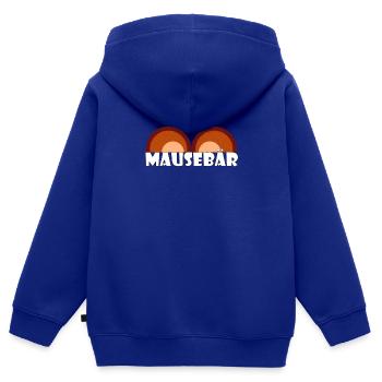 Kosename Mausebär Geschenkidee - Kinder Premium Organic Zip Hoodie - Royalblau - Hinten - AI Model Kid Male (0cm)