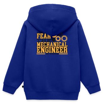 Maschinenbau Maschinenbauer Ingenieur Geschenkidee - Kinder Premium Organic Zip Hoodie - Royalblau - Hinten - AI Model Kid Male (0cm)