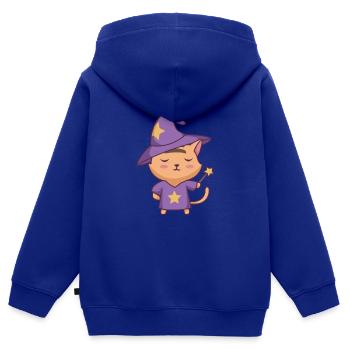 Fantasy Brettspiel - Kinder Premium Organic Zip Hoodie - Royalblau - Hinten - AI Model Kid Male (0cm)