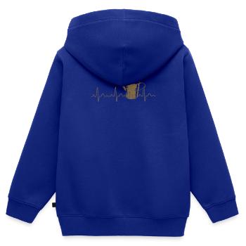Vintage Gießkanne Gärtner - Kinder Premium Organic Zip Hoodie - Royalblau - Hinten - AI Model Kid Male (0cm)