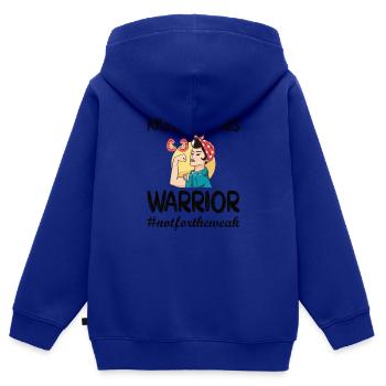Nierensteine Genesungsgeschenk Nierenstein OP - Kinder Premium Organic Zip Hoodie - Royalblau - Hinten - AI Model Kid Male (0cm)