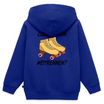 Rollschuhe - Kinder Premium Organic Zip Hoodie - Royalblau - Hinten - AI Model Kid Male (0cm)