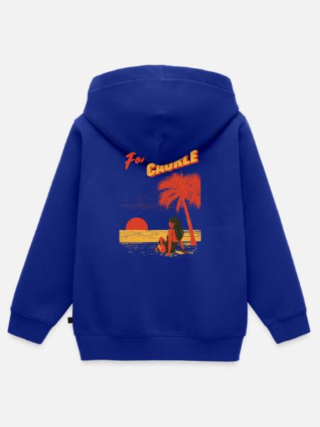 Forever Caorle - Kinder Premium Organic Zip Hoodie - Royalblau