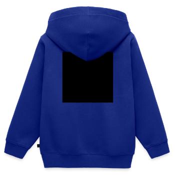 rechteck - quadrat - Kinder Premium Organic Zip Hoodie - Royalblau - Hinten - AI Model Kid Male (0cm)