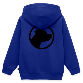Staffordshire Terrier - Kinder Premium Organic Zip Hoodie - Royalblau - Hinten - AI Model Kid Male (0cm)