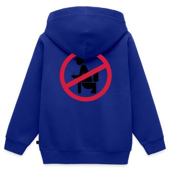 no shit sherlock - Kids Premium Organic Zip-up Hoodie - royal blue - Back - AI Model Kid Male (0cm)