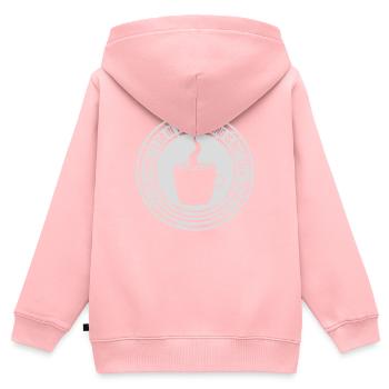 not talk to me - Kids Premium Organic Zip-up Hoodie - rose - Back - AI Model Kid Female (0cm)