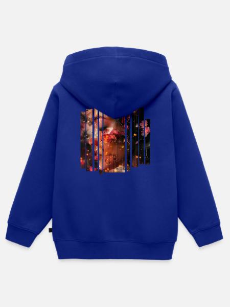 Sensual Elements - Kids Premium Organic Zip-up Hoodie - royal blue