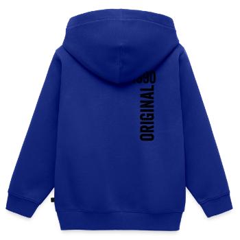1990 Jubiläumsgeschenk 1990 Limitierte Auflage 1990 - Kinder Premium Organic Zip Hoodie - Royalblau - Hinten - AI Model Kid Male (0cm)