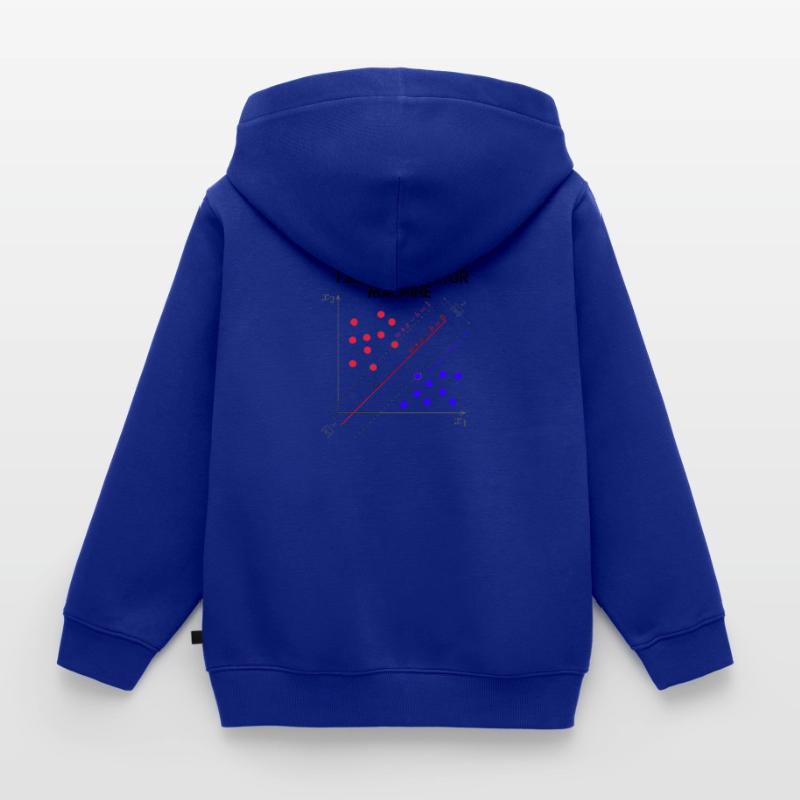 I Support Vector Machines Machine Learning - Data Kids Premium Organic Zip-up Hoodie