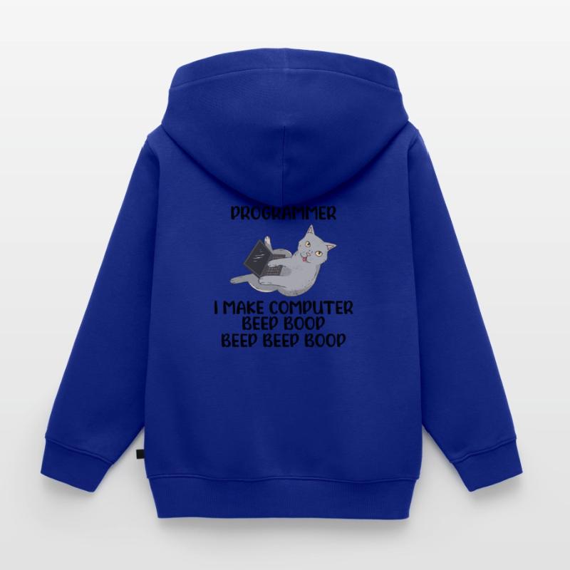 I Are Programmer I Make Computer Beep Bop Coder So Kinder Premium Organic Zip Hoodie