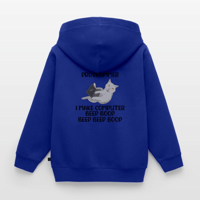 I Are Programmer I Make Computer Beep Bop Coder So Kinder Premium Organic Zip Hoodie