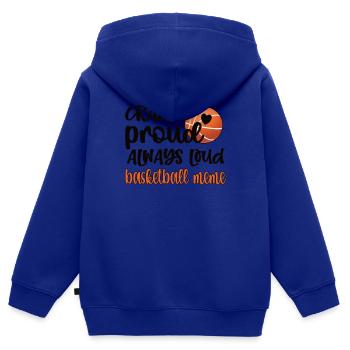 Meme Oma Von Basketballspieler Basketball Meme - Kinder Premium Organic Zip Hoodie - Royalblau - Hinten - AI Model Kid Male (0cm)