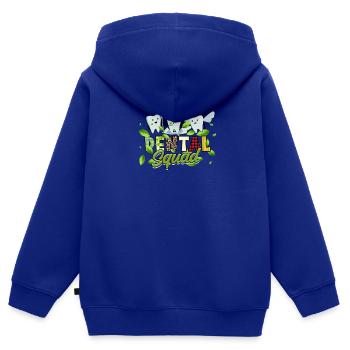 Dental Squad - Füllung - Kinder Premium Organic Zip Hoodie - Royalblau - Hinten - AI Model Kid Male (0cm)