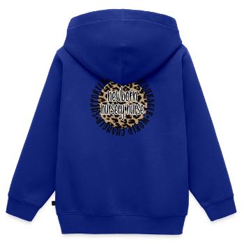 Beste Neugeborenen-Krankenschwester Geschenk - Kinder Premium Organic Zip Hoodie - Royalblau - Hinten - AI Model Kid Male (0cm)
