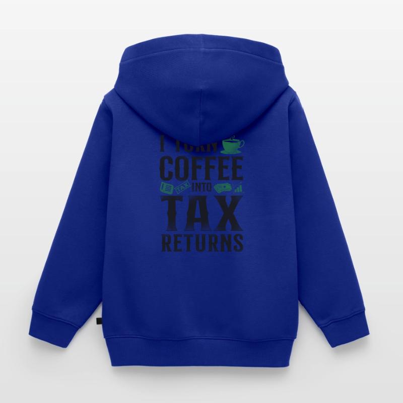 Comptable Comptable Comptable Comptabilité Sweat Premium à capuche zippé enfant bio
