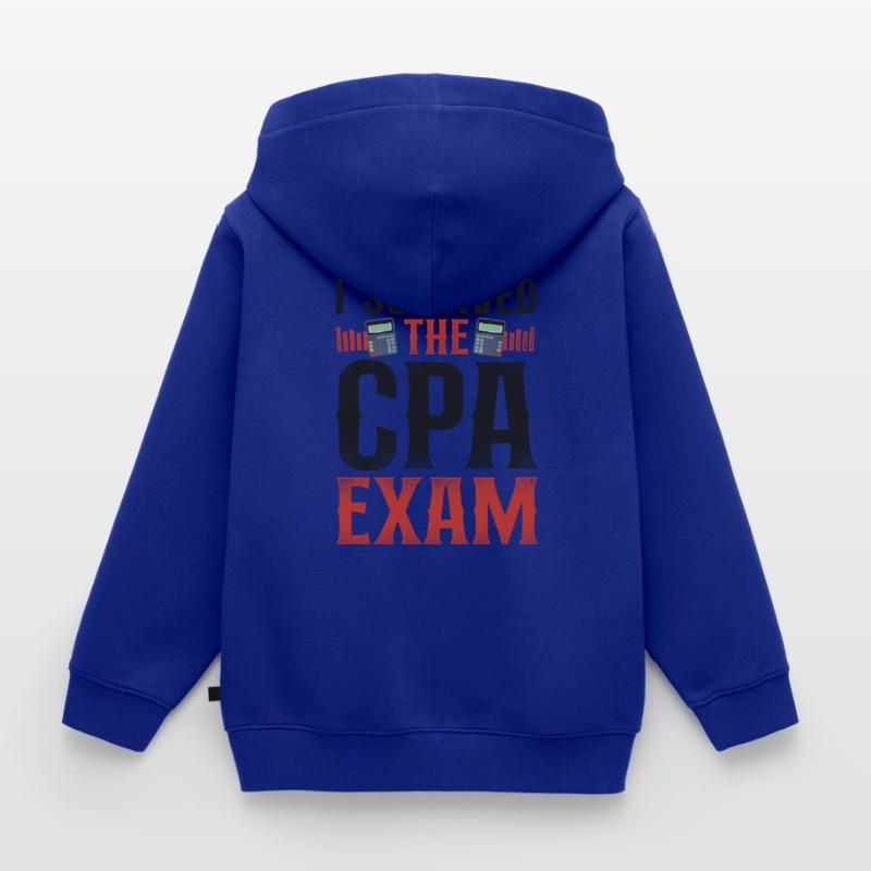 Comptable Comptable Comptable Comptabilité Sweat Premium à capuche zippé enfant bio