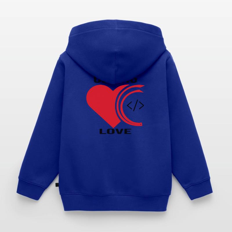 Software Developer Programmer Gift Kids Premium Organic Zip-up Hoodie