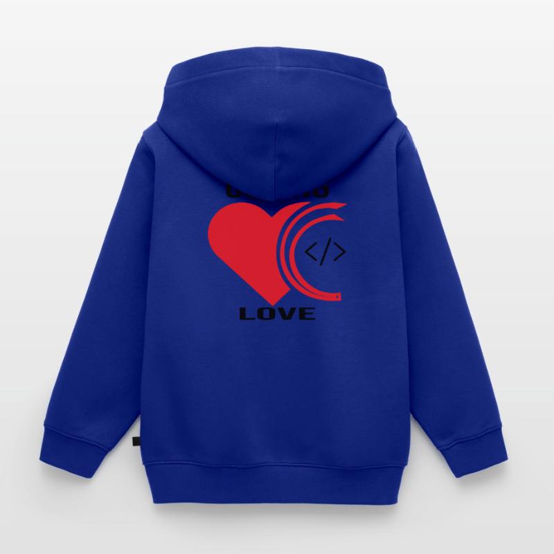 Software Developer Programmer Gift Kids Premium Organic Zip-up Hoodie