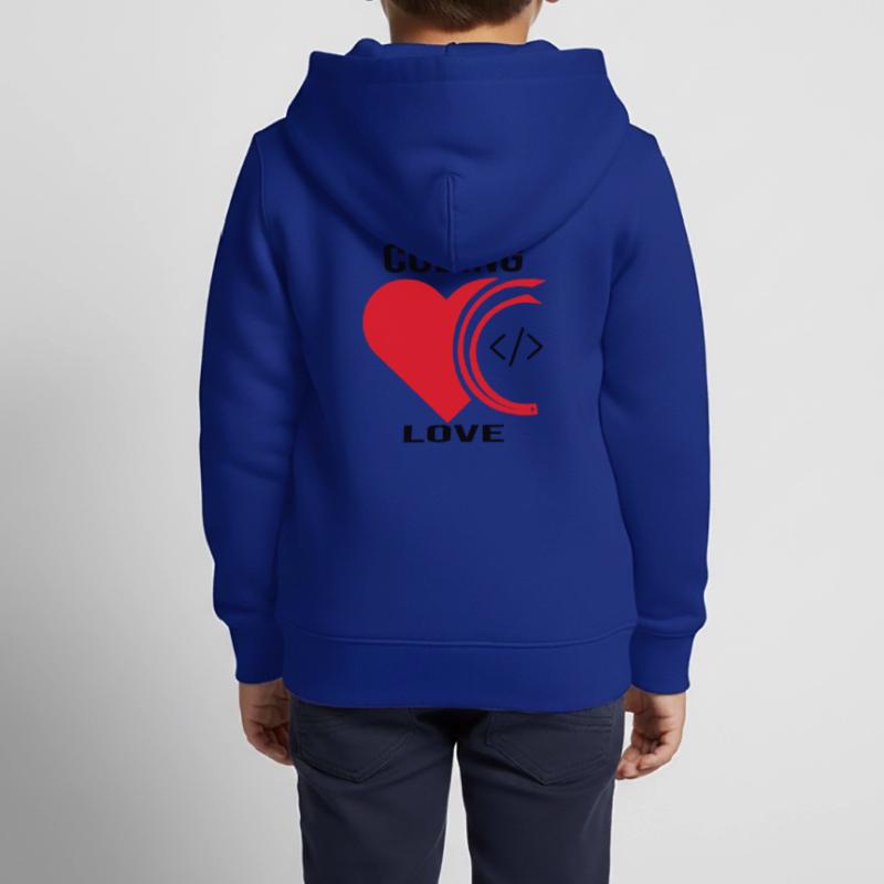 Software Developer Programmer Gift Kids Premium Organic Zip-up Hoodie