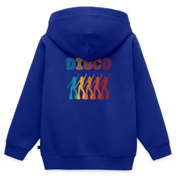 Disco Queens Retro 80er 70er 90er Jahre Vintage - Kinder Premium Organic Zip Hoodie - Royalblau - Hinten - AI Model Kid Male (0cm)