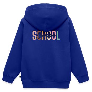Conseiller scolaire Conseiller scolaire - Sweat Premium à capuche zippé enfant bio - bleu roi - Dos - AI Model Kid Male (0cm)