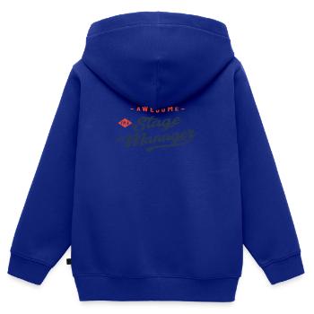 Inspizient Job Beruf Geburtstagsarbeiter - Kinder Premium Organic Zip Hoodie - Royalblau - Hinten - AI Model Kid Male (0cm)