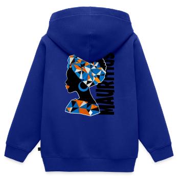 Mauritius Afrika Andenken Souvenir Geschenk - Kinder Premium Organic Zip Hoodie - Royalblau - Hinten - AI Model Kid Male (0cm)