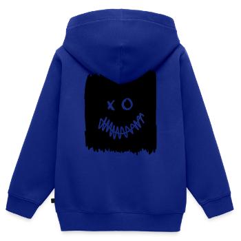 Joker - Kinder Premium Organic Zip Hoodie - Royalblau - Hinten - AI Model Kid Male (0cm)