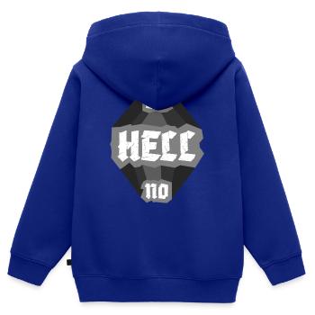 Oh Hell No Oh Hell No Funny Sarcasm Saying - Kids Premium Organic Zip-up Hoodie - royal blue - Back - AI Model Kid Male (0cm)