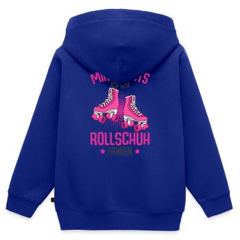 Rollschuhe - Kinder Premium Organic Zip Hoodie - Royalblau - Hinten - AI Model Kid Male (0cm)