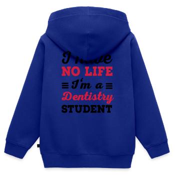 Zahnarzt - Kinder Premium Organic Zip Hoodie - Royalblau - Hinten - AI Model Kid Male (0cm)