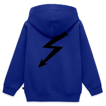 Blitz - Kinder Premium Organic Zip Hoodie - Royalblau - Hinten - AI Model Kid Male (0cm)