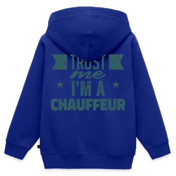 Autofahrer | Geschenke-Fahrer - Kinder Premium Organic Zip Hoodie - Royalblau - Hinten - AI Model Kid Male (0cm)