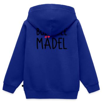 Les filles du lac de Constance - Sweat Premium à capuche zippé enfant bio - bleu roi - Dos - AI Model Kid Male (0cm)