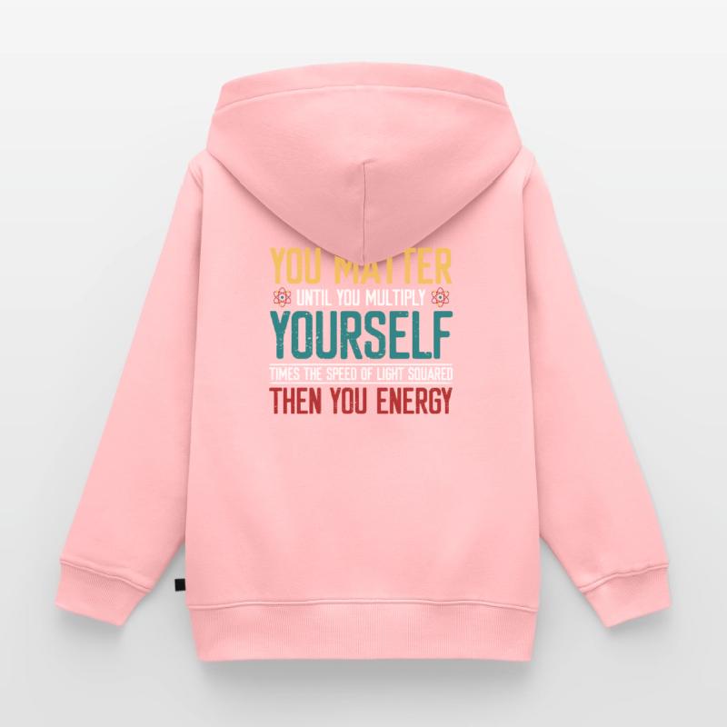 Quantum Physics Physicist Physics Professor Molecule Kids Premium Organic Zip-up Hoodie