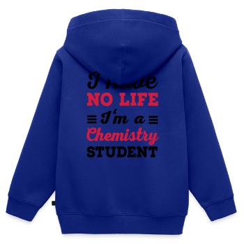 Chimie - Sweat Premium à capuche zippé enfant bio - bleu roi - Dos - AI Model Kid Male (0cm)
