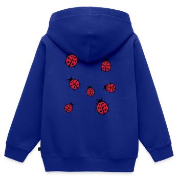 Kleiner Marienkäfer - Kinder Premium Organic Zip Hoodie - Royalblau - Hinten - AI Model Kid Male (0cm)