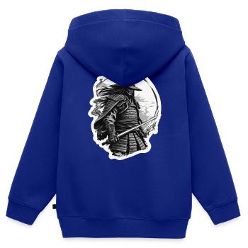 Samurai / Japanisch / Harakiri / Katana / Mann - Kinder Premium Organic Zip Hoodie - Royalblau - Hinten - AI Model Kid Male (0cm)