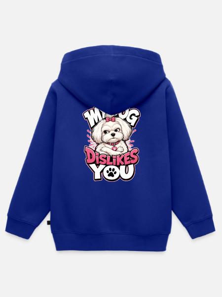 Malteser - Kinder Premium Organic Zip Hoodie - Royalblau