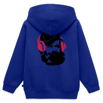 marx_star_ot - Kinder Premium Organic Zip Hoodie - Royalblau - Hinten - AI Model Kid Male (0cm)