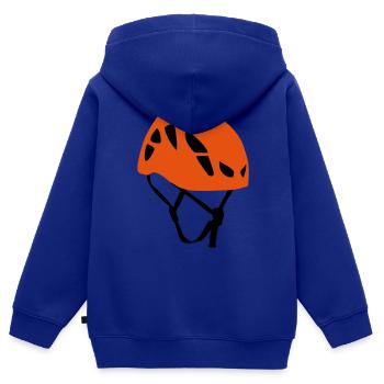 Casque d'escalade - Sweat Premium à capuche zippé enfant bio - bleu roi - Dos - AI Model Kid Male (0cm)
