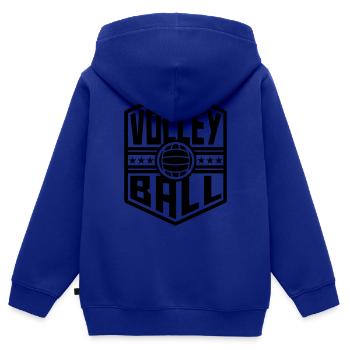 Volleyball (Wappen) - Kinder Premium Organic Zip Hoodie - Royalblau - Hinten - AI Model Kid Male (0cm)